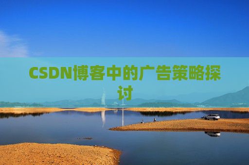 CSDN博客中的广告策略探讨